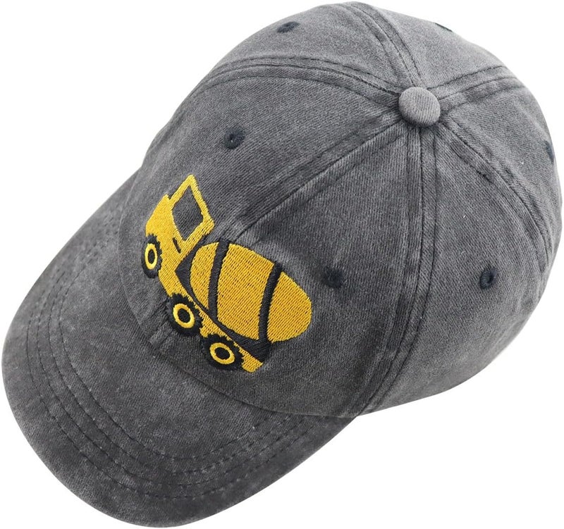 Vxchkerm Construction Site Vehicles Hats, Adjustable Vintage Embroidered Baseball Cap - Image 3